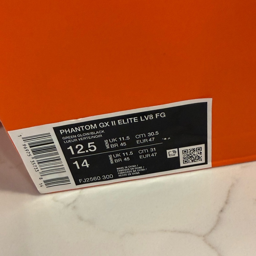 Nike Phantom GX Elite LVB FG soccer cleats. Men’s size 12.5. Never worn! - Picture 2 of 5